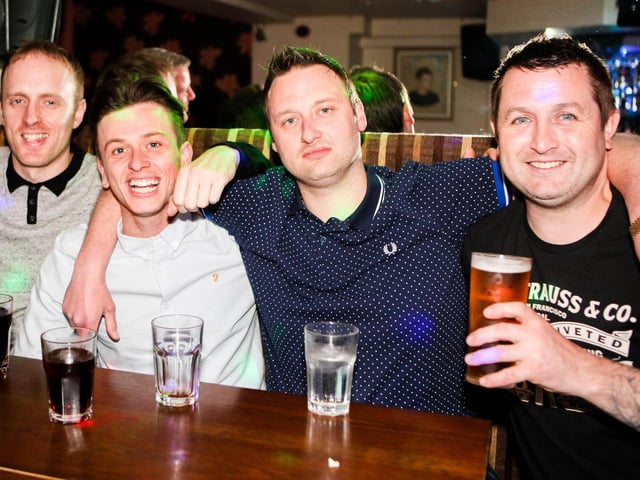 Ranky, Matthew, Dylan & Johnny enjoying a lad's night out in 2016.