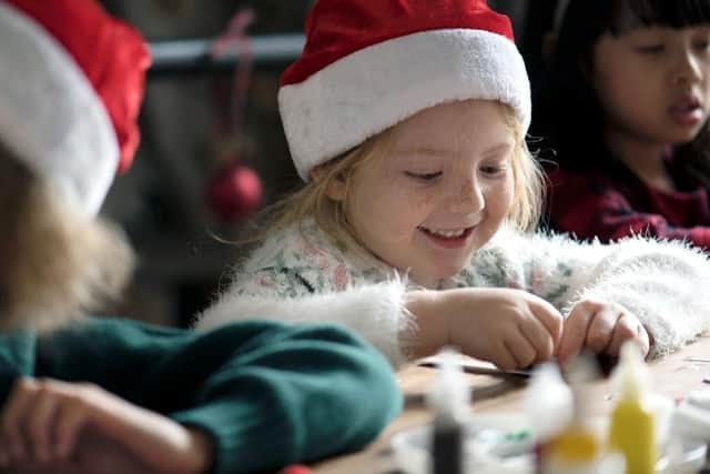 Children can attend four free activities at Christmas.