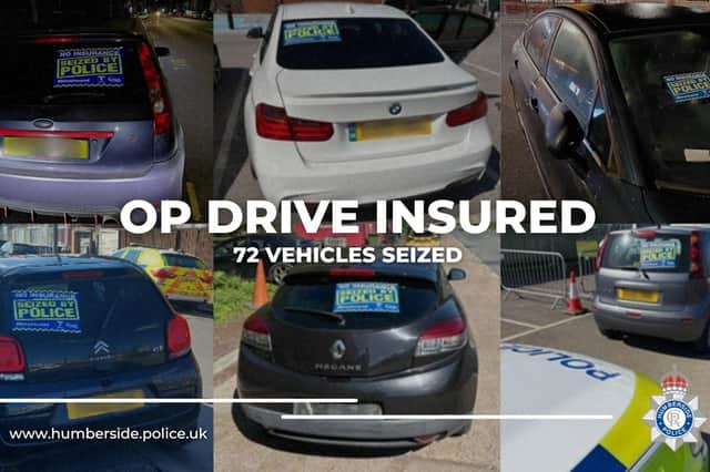 Operation Drive Insured targeted vehicles with no insurance.