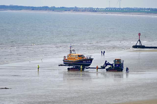The Bridlington RNLI lifeboat.