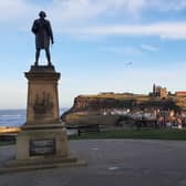 Glorious day on Whitby's West Cliff, looking from the Cook statue towards the Abbey Headland.
picture: Duncan Atkins