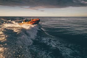 A swimmer has been rescued by Scarborough RNLI after getting into difficulty and becoming extremely cold in the South Bay. (Pic: RNLI/ Arran Yoeman)