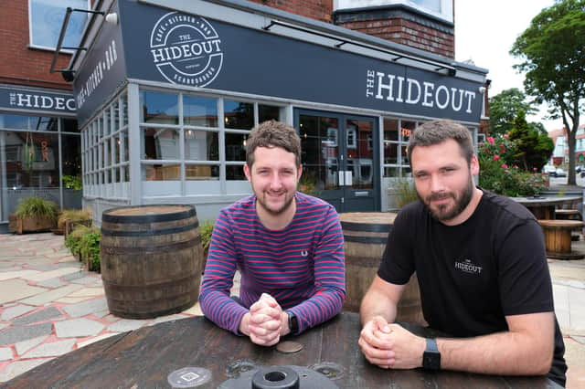 New owners Chris Marson and Rich Malton outside The Hideout.