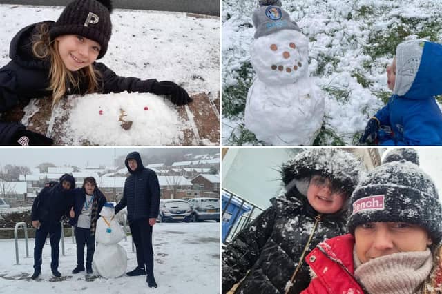 Snow on the Yorkshire coast