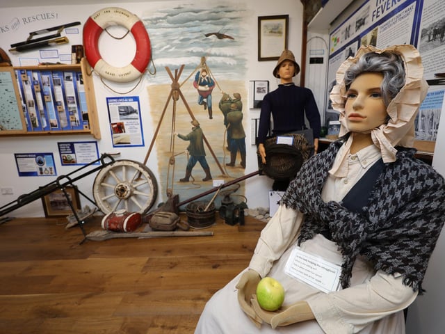 Museum exhibits.  picture: Richard Ponter