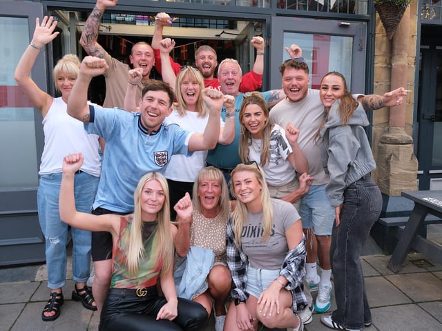 England fans at J and S Sports Bar.picture: Richard Ponter