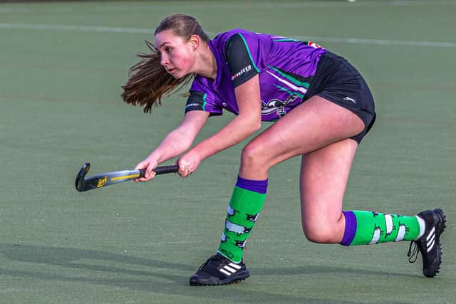 The home side in action against leaders Redcar 1s. PHOTOS BY BRIAN MURFIELD