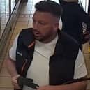 Police have issued this CCTV image a man they'd like to speak to following a theft from Proudfoot Supermarket in Seamer, Scarborough.