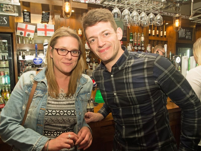 Kathrine & Chris having fun in The Dickens Bar & Inn.