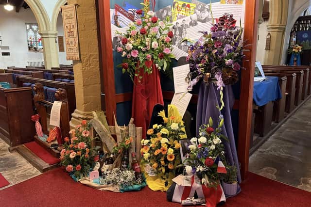 Some of the beautiful floral arrangements at Flamborough Flower Festival which was held at St Oswald's Church.