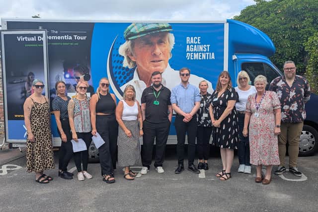 The Autism Reality Experience bus visited Swan House Day Care Centre in Bridlington.