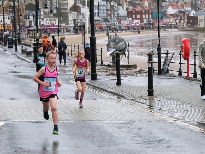 The fun run in progress.