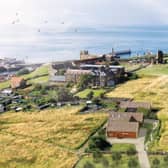 Image of the distillery site at Whitby Abbey.