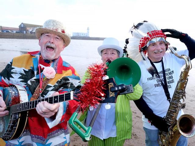 Colourful members of the Comic Band