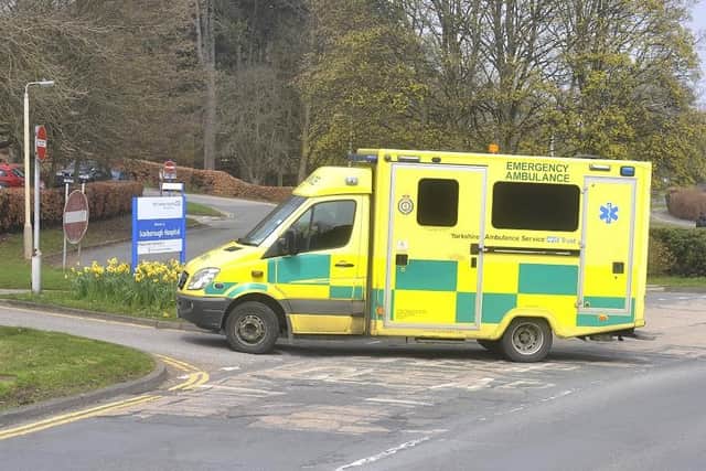 Ambulances at Scarborough Hospital.picture: Richard Ponter 161501a
