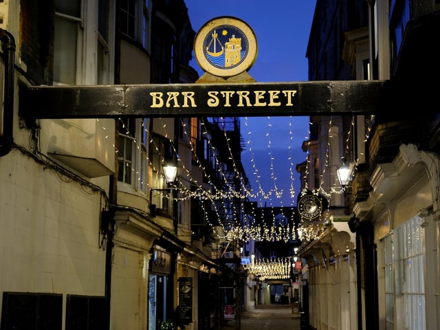 Bar Street ready for Christmas.