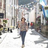 Visitors to the Staithes Arts & Heritage Festival.