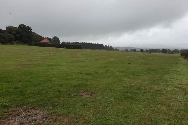 The proposed Whitby cemetery site in a field off Larpool Drive.