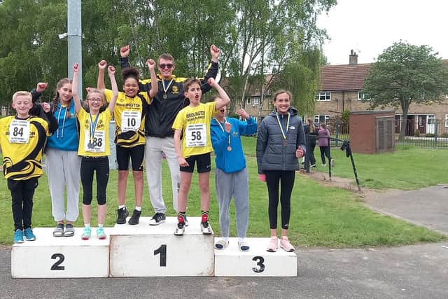 BRR juniors celebrate success at the county championship earlier this year.