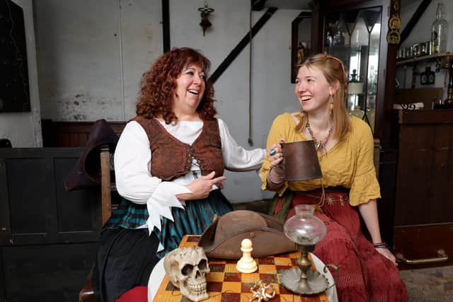 Marlena O'Hare and Hannah Curtis in The Squids Inn