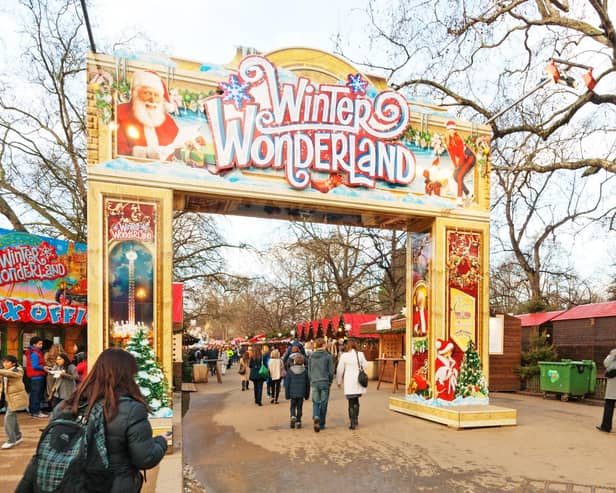 Winter Wonderland event in Hyde Park London