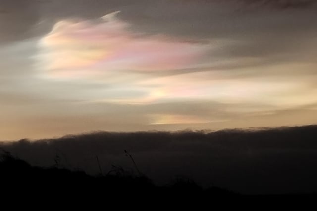 Malcolm Hall took these rainbow cloud shots over Sneaton, Whitby.