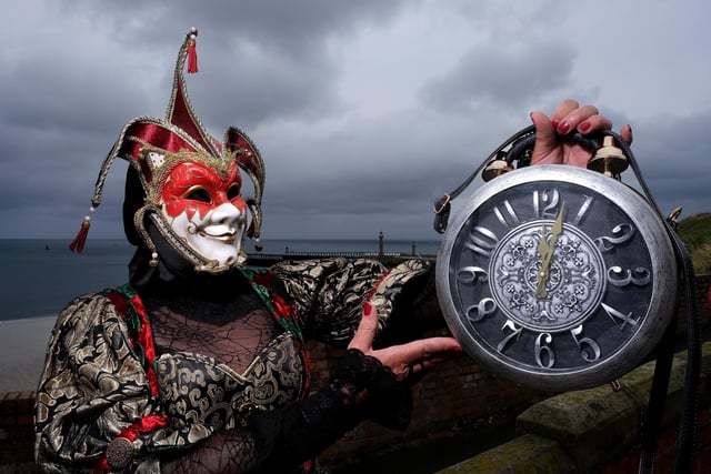 Tick tock....Rebecca Rodgers checking the time.
picture: Richard Ponter