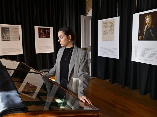 Georgie Sykes viewing the exhibition. photo: Richard Ponter
