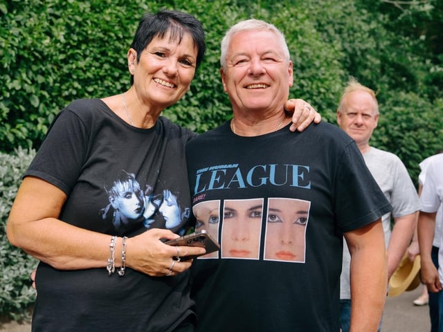 Happy fans at the show.