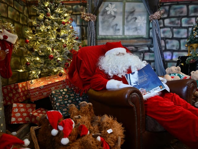 Santa caught snoozing!