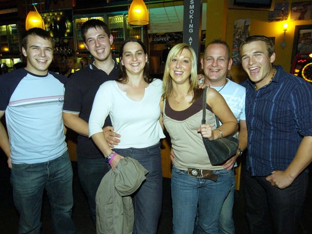 Who do you recognise on this night out in 2005?