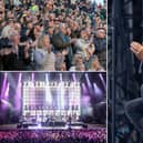 Simple Minds and Del Amitri entertained fans at Scarborough Open Air Theatre.