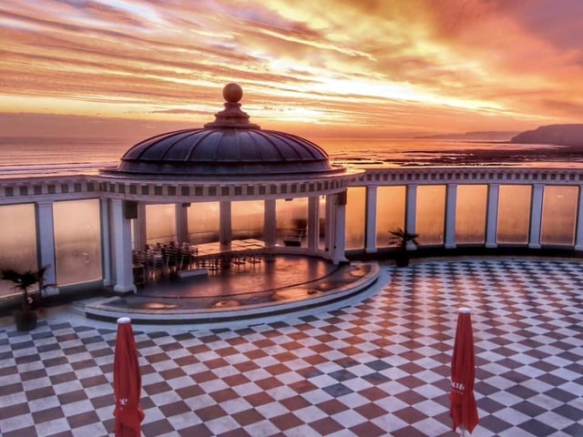 Scarborough Spa getting ready for a new day.