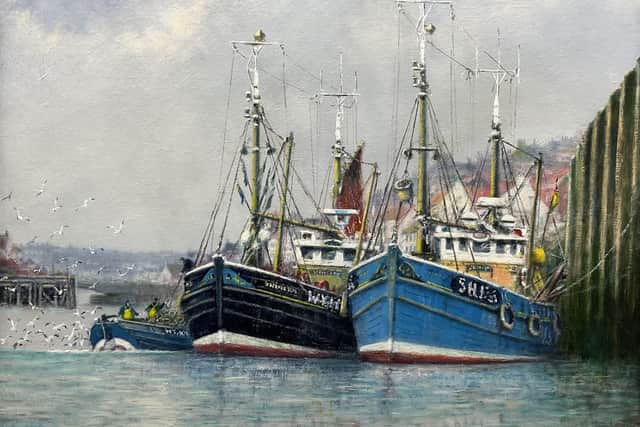 Whitby Harbour, by Jack Rigg, established a new Rigg auction record of £1,600 when it sold at Duggleby's in Scarborough.
