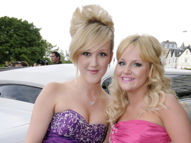 St Augustine's School students Philippa Wright (left) and Katie Sewell.