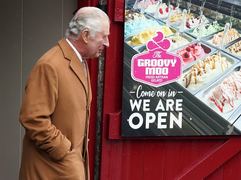 We wonder if King Charles III tried Groovy Moo's delicious ice cream?