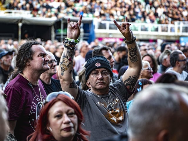 These fans were having a rocking time!
