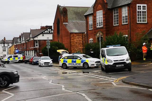 A large police cordon was put in place. (Photo: Victoria Stubley)
