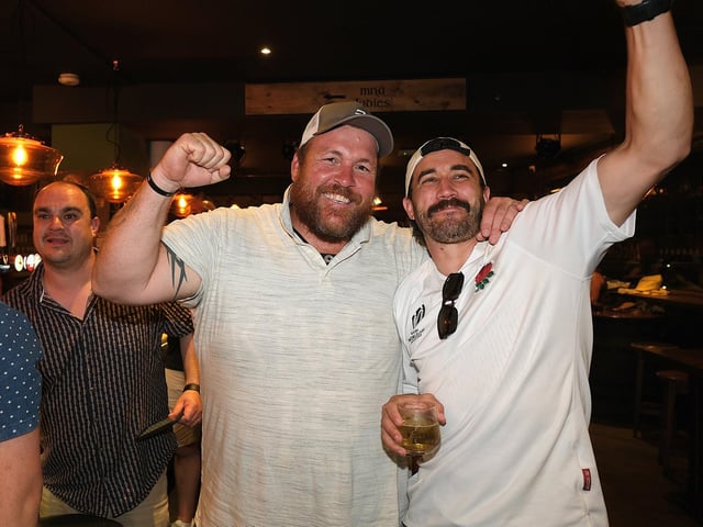 England v Norway excitement in McGinty's. photo: Richard Ponter