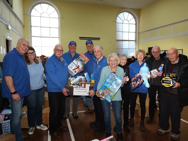 The appeal, organised by The Rotary Club of Scarborough, has collected more than 40,000 toys for distribution