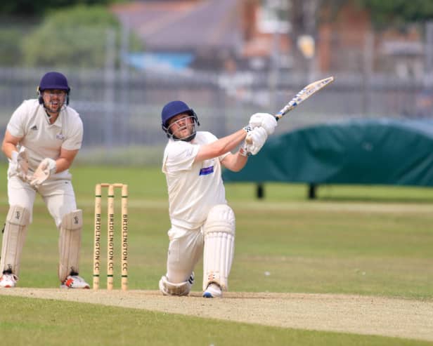 Will Norman smacked a crucial late 45no for Bridlington CC in their defeat of Patrington. Photo by TCF Photography