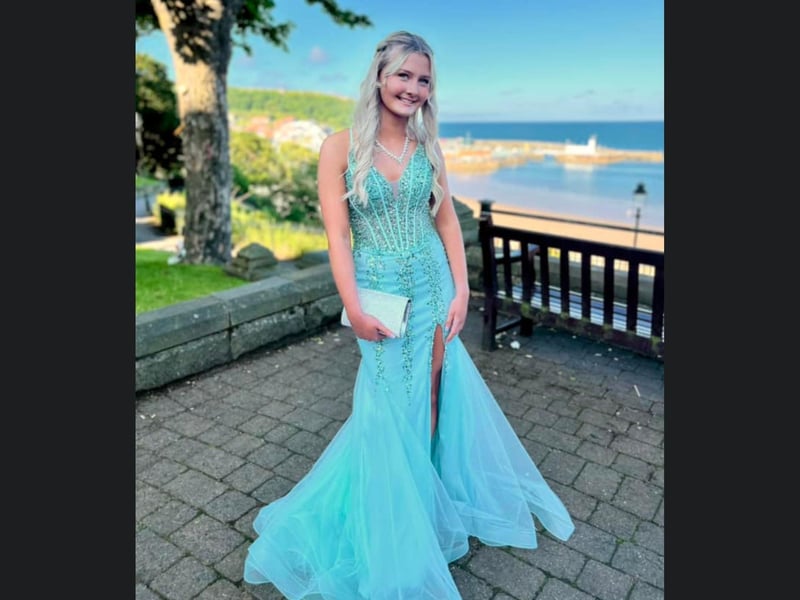 Grace Annabelle looking stunning in blue.