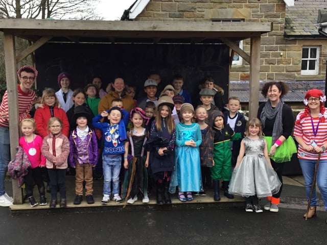 Where's Wally and other characters at Lealholm School.