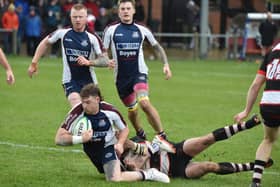 James Long in action during Scarborough RUFC's home loss against Malton & Norton PHOTO BY PAUL TAIT