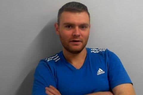 Daniel Brown, jailed after going "on a drunken rampage" in Whitby town centre.