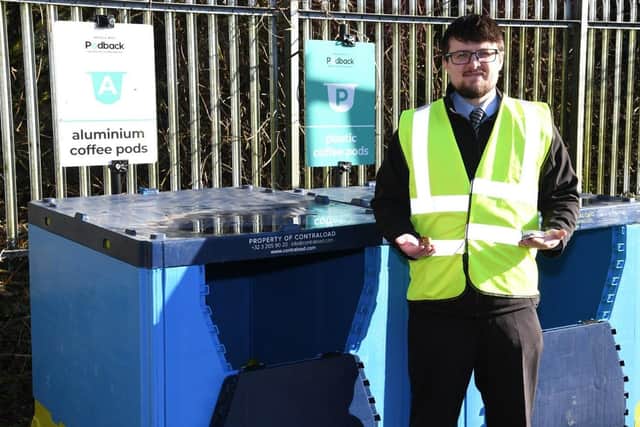 ​East Riding of Yorkshire Council has installed new coffee pod containers at recycling sites.