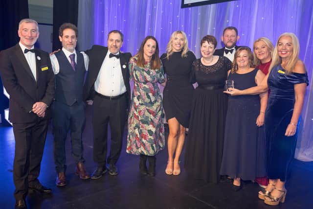 The Bridlington Surgical Team Hub received a runners-up star trophy at the awards ceremony. Photo courtesy of Allan Scott Commercial