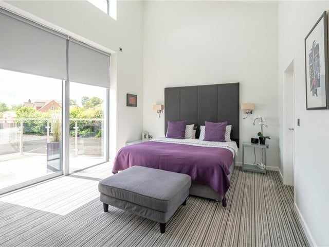 One of the spacious double bedrooms.