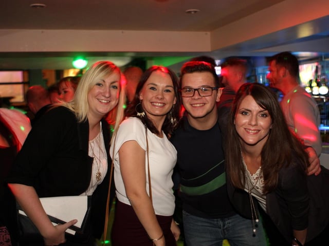 Ailsa, Susan, Adam and Lauren in Snowy's.