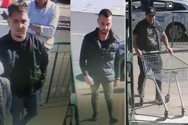 Police in Malton have released CCTV images of three men they would like to speak to in connection with the thefts